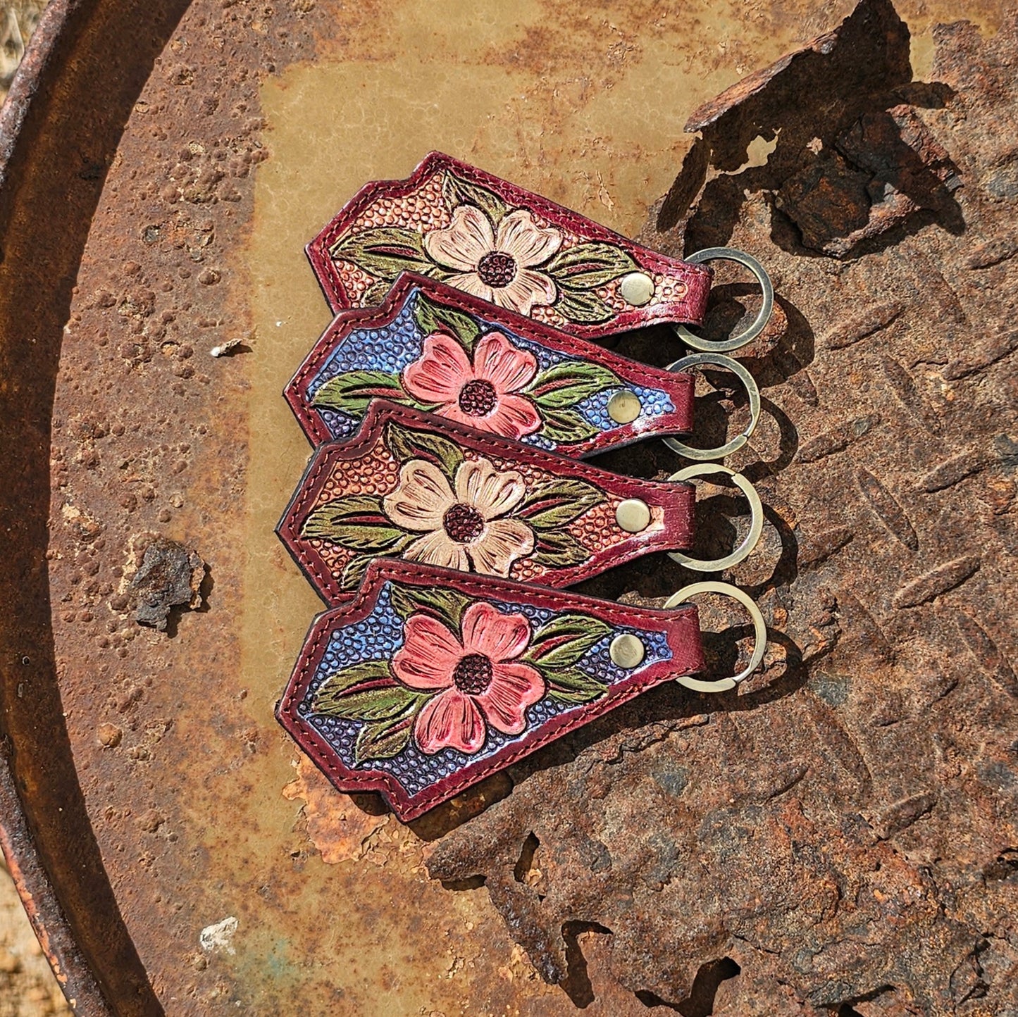 Leather key chains